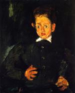 Chaim Soutine - Bilder Gemälde - Boy in a Green Coat