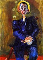 Chaim Soutine - Bilder Gemälde - Boy in Blue