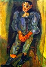 Chaim Soutine - Bilder Gemälde - Boy in Blue