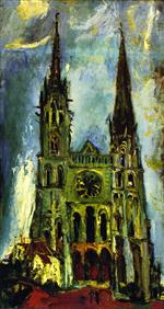 Chaim Soutine - Bilder Gemälde - Chartres Cathedral