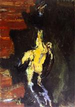 Chaim Soutine - Bilder Gemälde - Chicken Hanging before a Brick Wall