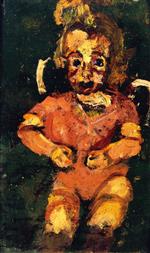 Chaim Soutine - Bilder Gemälde - Child in Pink