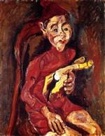 Chaim Soutine - Bilder Gemälde - Child with a Toy