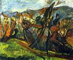 Chaim Soutine  - Bilder Gemälde - Céret Landscape