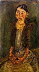 Chaim Soutine  - Bilder Gemälde - Farm Girl