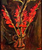 Chaim Soutine  - Bilder Gemälde - Gladiolas