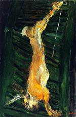 Chaim Soutine  - Bilder Gemälde - Hare against Green Shutter