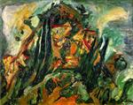 Chaim Soutine  - Bilder Gemälde - Hill at Céret