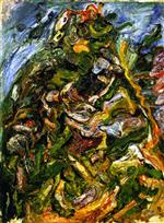 Chaim Soutine  - Bilder Gemälde - Hill at Céret