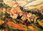 Chaim Soutine  - Bilder Gemälde - Houses at Céret