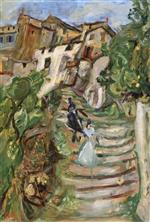 Chaim Soutine  - Bilder Gemälde - La montée de Cagnes