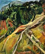 Chaim Soutine  - Bilder Gemälde - La Route peu rassurante