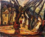 Chaim Soutine  - Bilder Gemälde - Landscape