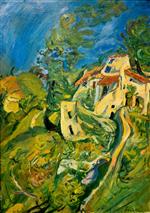 Chaim Soutine  - Bilder Gemälde - Landscape