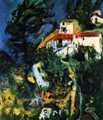 Chaim Soutine  - Bilder Gemälde - Landscape at Cagnes