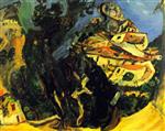 Chaim Soutine  - Bilder Gemälde - Landscape at Cagnes