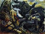 Chaim Soutine  - Bilder Gemälde - Landscape at Céret