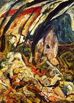 Chaim Soutine  - Bilder Gemälde - Landscape at Céret