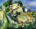 Chaim Soutine  - Bilder Gemälde - Landscape of Cagnes