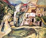 Chaim Soutine  - Bilder Gemälde - Landscape of Cagnes