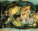 Chaim Soutine  - Bilder Gemälde - Landscape of Cagnes