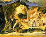 Chaim Soutine  - Bilder Gemälde - Landscape of Cagnes