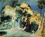 Chaim Soutine  - Bilder Gemälde - Landscape of Cagnes-3