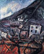 Chaim Soutine  - Bilder Gemälde - Landscape of the Midi