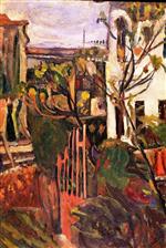 Chaim Soutine  - Bilder Gemälde - Landscape with House and Garden near Paris