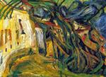 Chaim Soutine  - Bilder Gemälde - Landscape, Céret