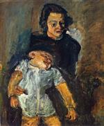 Chaim Soutine  - Bilder Gemälde - Maternity