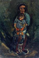 Chaim Soutine  - Bilder Gemälde - Mother and Child