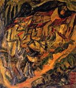 Chaim Soutine  - Bilder Gemälde - Mountain Landscape