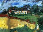 Chaim Soutine  - Bilder Gemälde - Old House Near Chartres