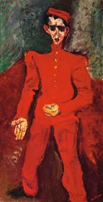 Chaim Soutine  - Bilder Gemälde - Page Boy at Maxim's