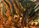 Chaim Soutine  - Bilder Gemälde - Plane Trees at Céret