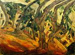 Chaim Soutine  - Bilder Gemälde - Plane Trees at Céret