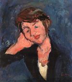 Chaim Soutine  - Bilder Gemälde - Polish Woman