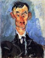 Chaim Soutine  - Bilder Gemälde - Portrait of a Man