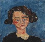 Chaim Soutine  - Bilder Gemälde - Portrait of a Young Girl