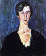 Chaim Soutine  - Bilder Gemälde - Portrait of Madeleine Castaing