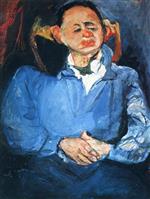 Chaim Soutine  - Bilder Gemälde - Portrait of Oscar Miestchaninoff 