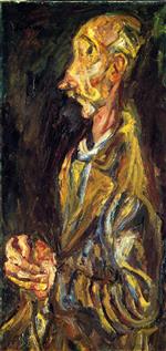 Chaim Soutine  - Bilder Gemälde - Praying Man (Racine)