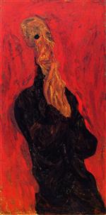 Chaim Soutine  - Bilder Gemälde - Praying Man