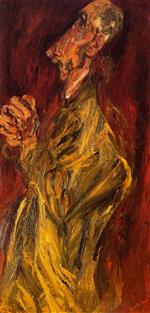 Chaim Soutine  - Bilder Gemälde - Praying Man