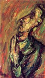 Chaim Soutine  - Bilder Gemälde - Praying Man