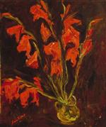 Chaim Soutine  - Bilder Gemälde - Red Gladioli