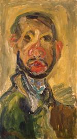 Chaim Soutine  - Bilder Gemälde - Self Portrait