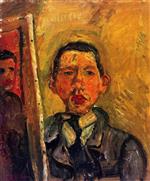 Chaim Soutine  - Bilder Gemälde - Self-Portrait