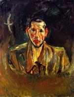 Chaim Soutine  - Bilder Gemälde - Self-Portrait with Beard